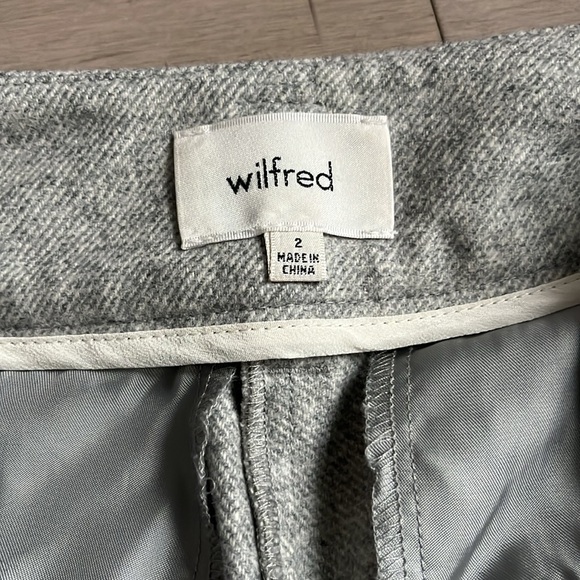 Aritzia Wilfred Jallade / Tie Front Wool and Cashmere Pant Grey - Picture 6 of 8